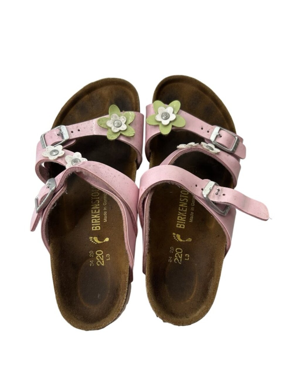 Birkenstock Kids Girls Salina Decorative Flowers Size 3- EU 34 Pink - Cute!! - Picture 5 of 12